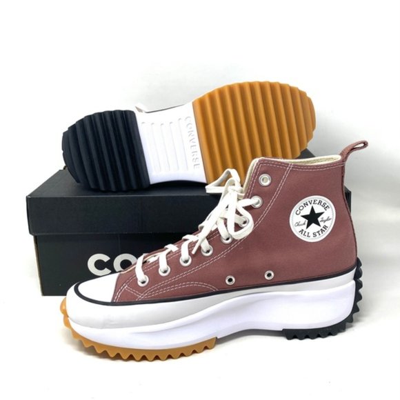 Converse Run Star Hike Platform Shoe For Men Canvas Saddle High Sneakers A00852C - Picture 6 of 11
